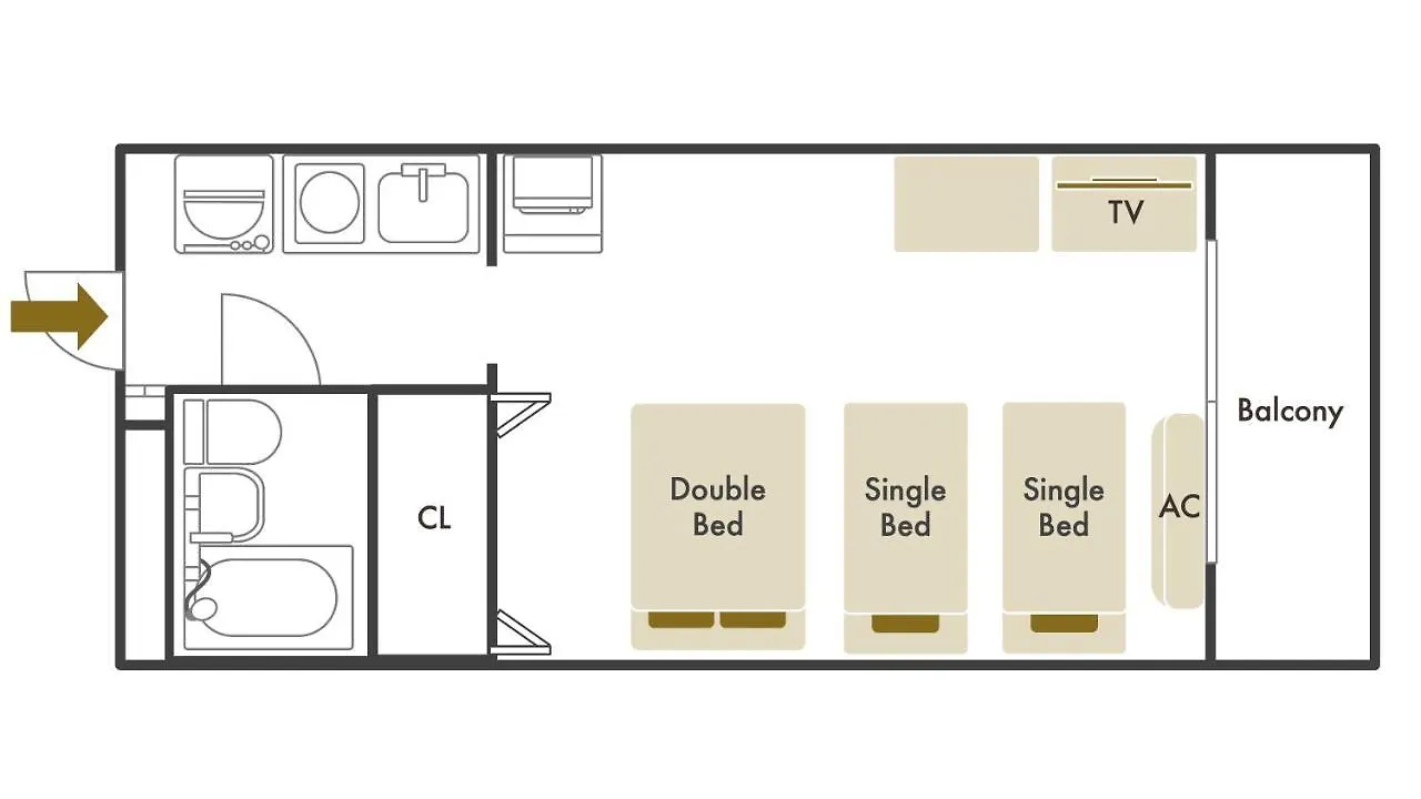 Arcadia Ef Apartment Osaka 0*,  Japan
